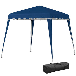 8' x 8' Pop Up Canopy, Outdoor Foldable Tent, Portable Canopy Tent with Carrying Bag for Camping, Party