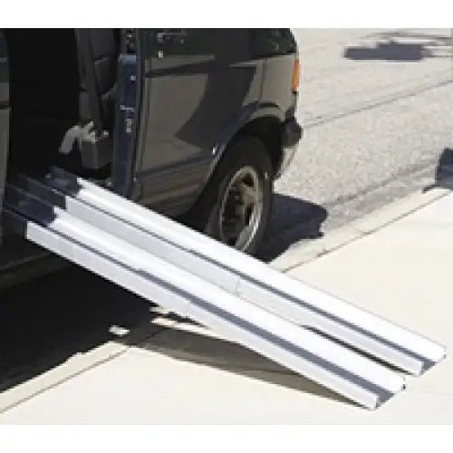 Telescoping Wheelchair Ramps, Aluminum Channel, 6-10 ft, 600 lb