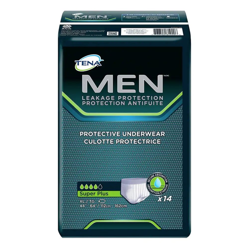 TENA Men Maximum Plus Premium Fit Underwear, Heavy Absorbency