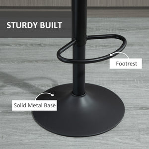 Adjustable Bar Stools Set of 2, Leathaire Swivel Barstools with Back and Footrest – view 13