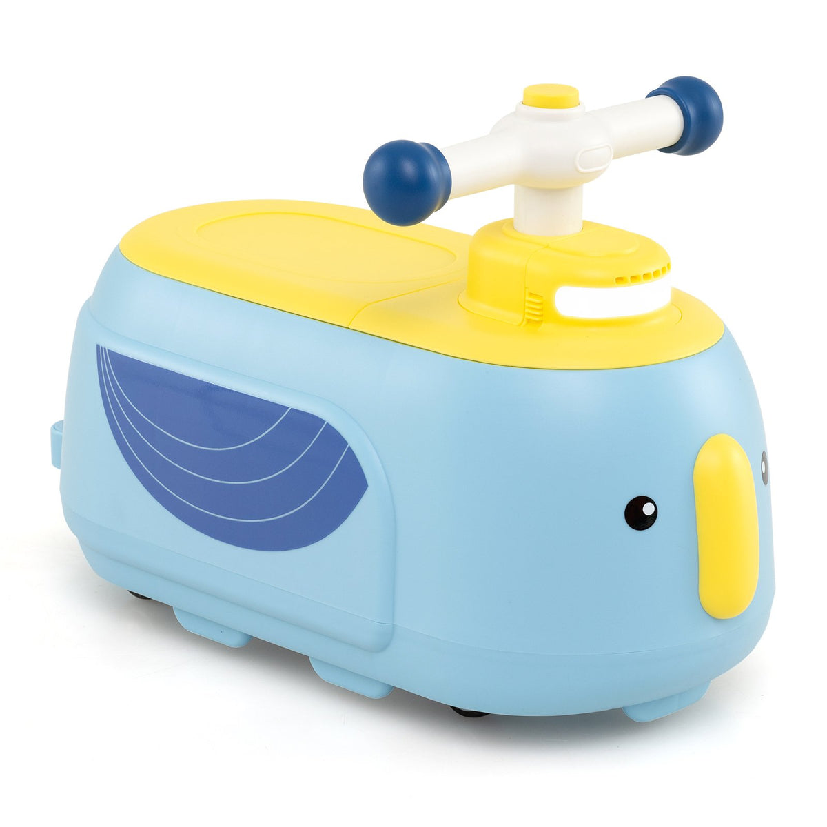 Toddler Ride on Toy with Trailer and Light Music-Blue view 4