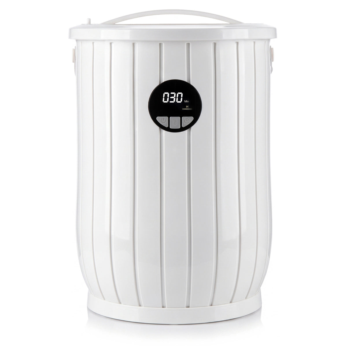 Towel Warmer Heated Bucket with Auto Shut Off and Fragrance Tray for Bathrooms-White