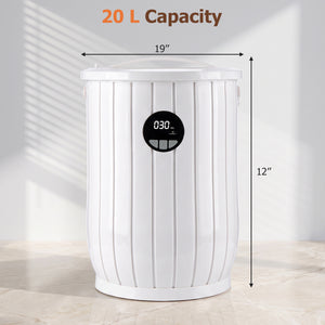 Towel Warmer Heated Bucket with Auto Shut Off and Fragrance Tray for Bathrooms-White view 5