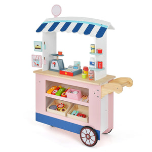 Toy Cart Play Set with POS Machine and Lovely Scale-Multicolor view 4