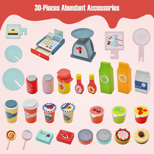 Toy Cart Play Set with POS Machine and Lovely Scale-Multicolor view 6