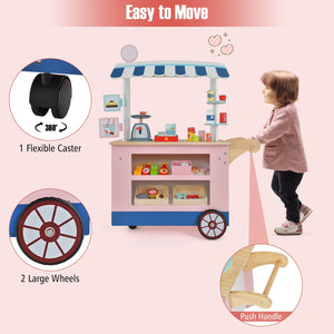 Toy Cart Play Set with POS Machine and Lovely Scale-Multicolor view 7