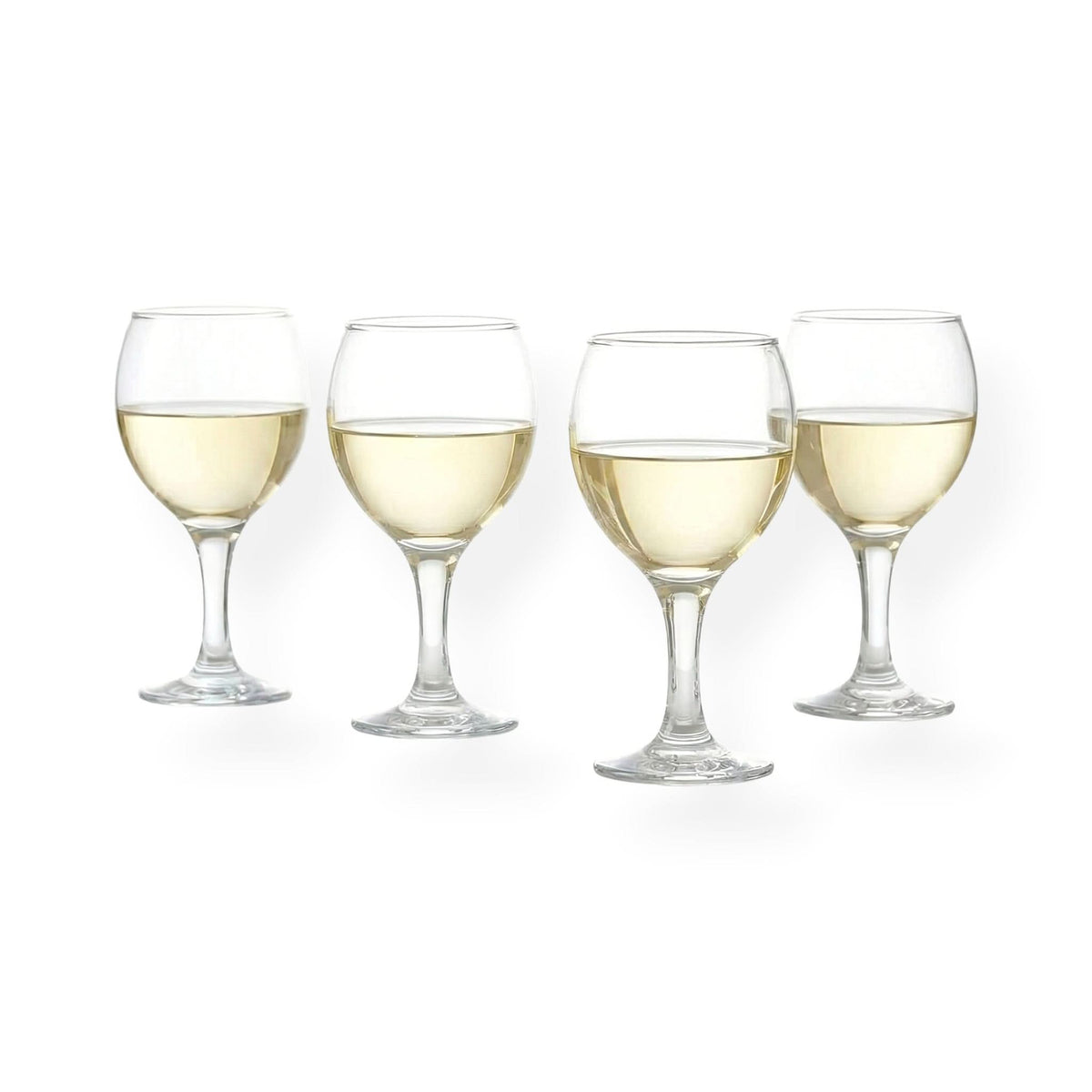 Eva Wine Glasses, Set of 4, 10.6 oz Teardrop Bowl, Lead-Free | Kitchen Smart