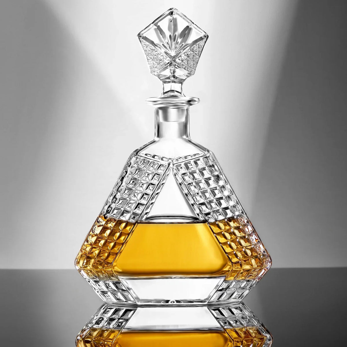 Triangle Whiskey Decanter Set - Creations by Alfie