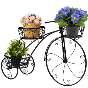 Tricycle Plant Stand Flower Pot Cart Holder in Parisian Style view 4