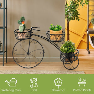 Tricycle Plant Stand Flower Pot Cart Holder in Parisian Style view 6