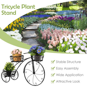 Tricycle Plant Stand Flower Pot Cart Holder in Parisian Style view 8