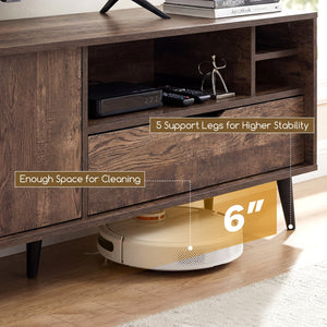 TV Stand for TVs up to 65 Inches Rustic Entertainment Center-Brown view 9