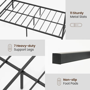 Twin/Full/Queen Size Metal Canopy Bed Frame with Slat Support-Twin Size view 6