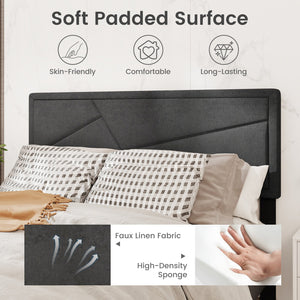Twin/Full/Queen Size Upholstered Platform Bed Frame with High Headboard-Queen Size view 5