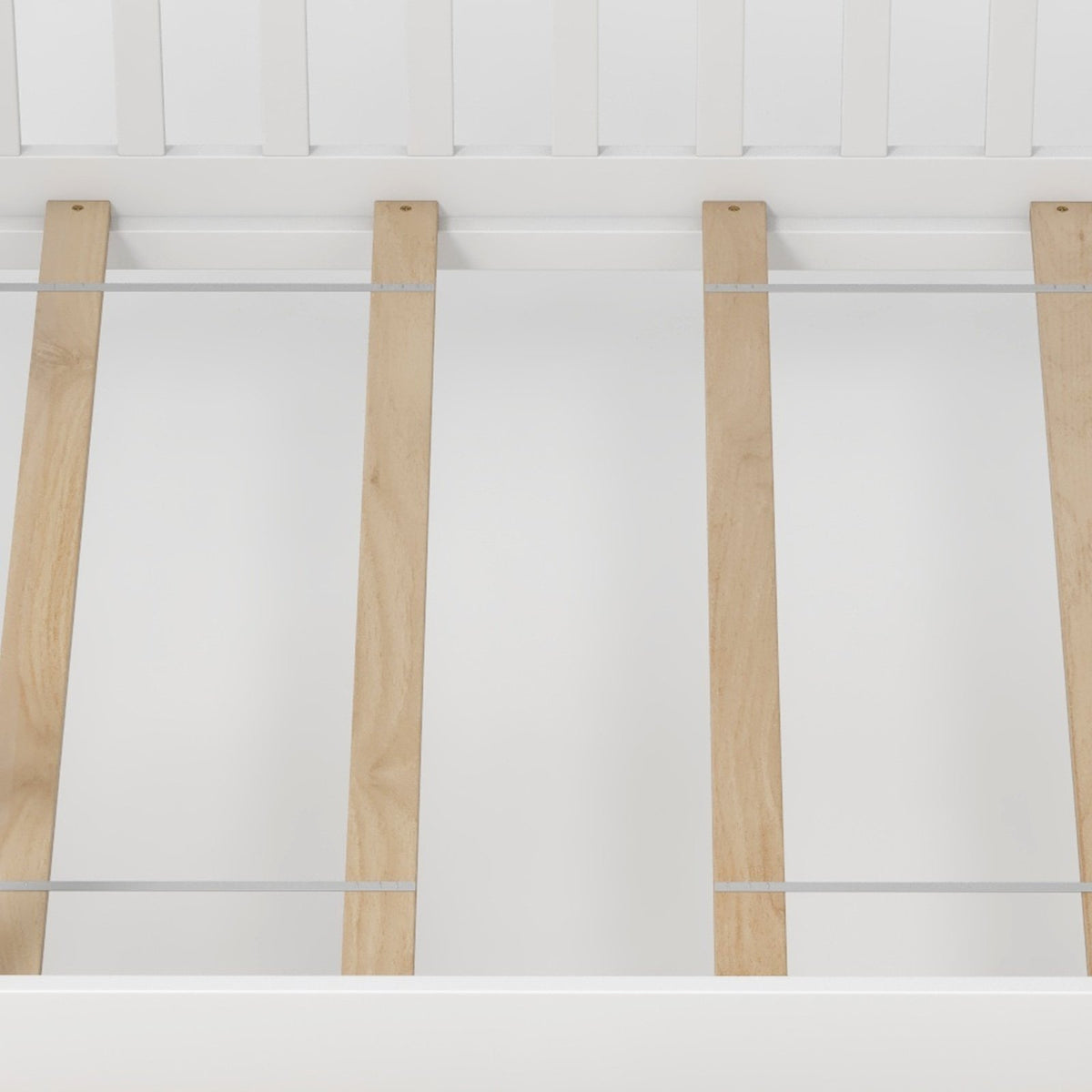 Twin House Bed with 2 Storage Drawers and Roof & Fence Rails-White view 8