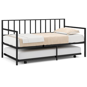 Twin Size Daybed and Trundle Frame Set Trundle Bedframe view 4