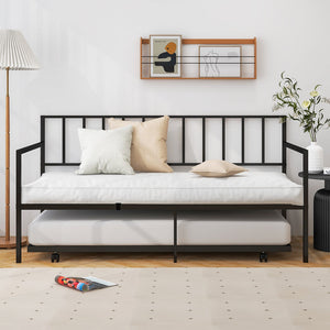 Twin Size Daybed and Trundle Frame Set Trundle Bedframe view 6