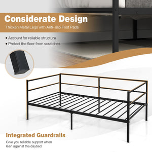 Twin Size Metal Daybed Frame for Living Room Bedroom view 5