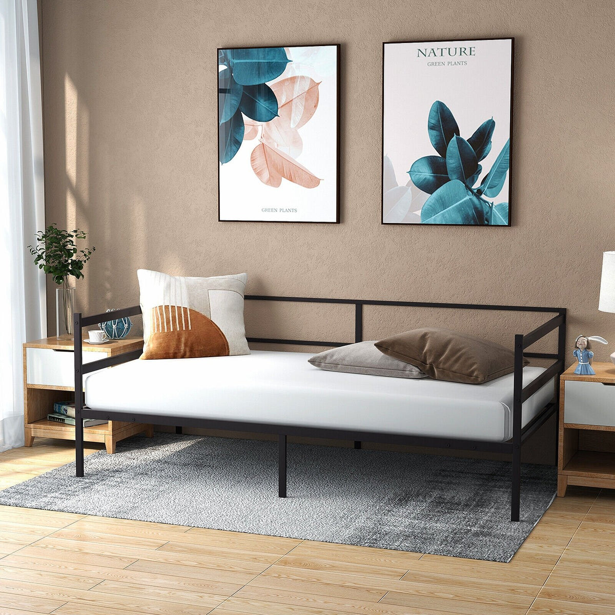 Twin Size Metal Daybed Frame for Living Room Bedroom view 7