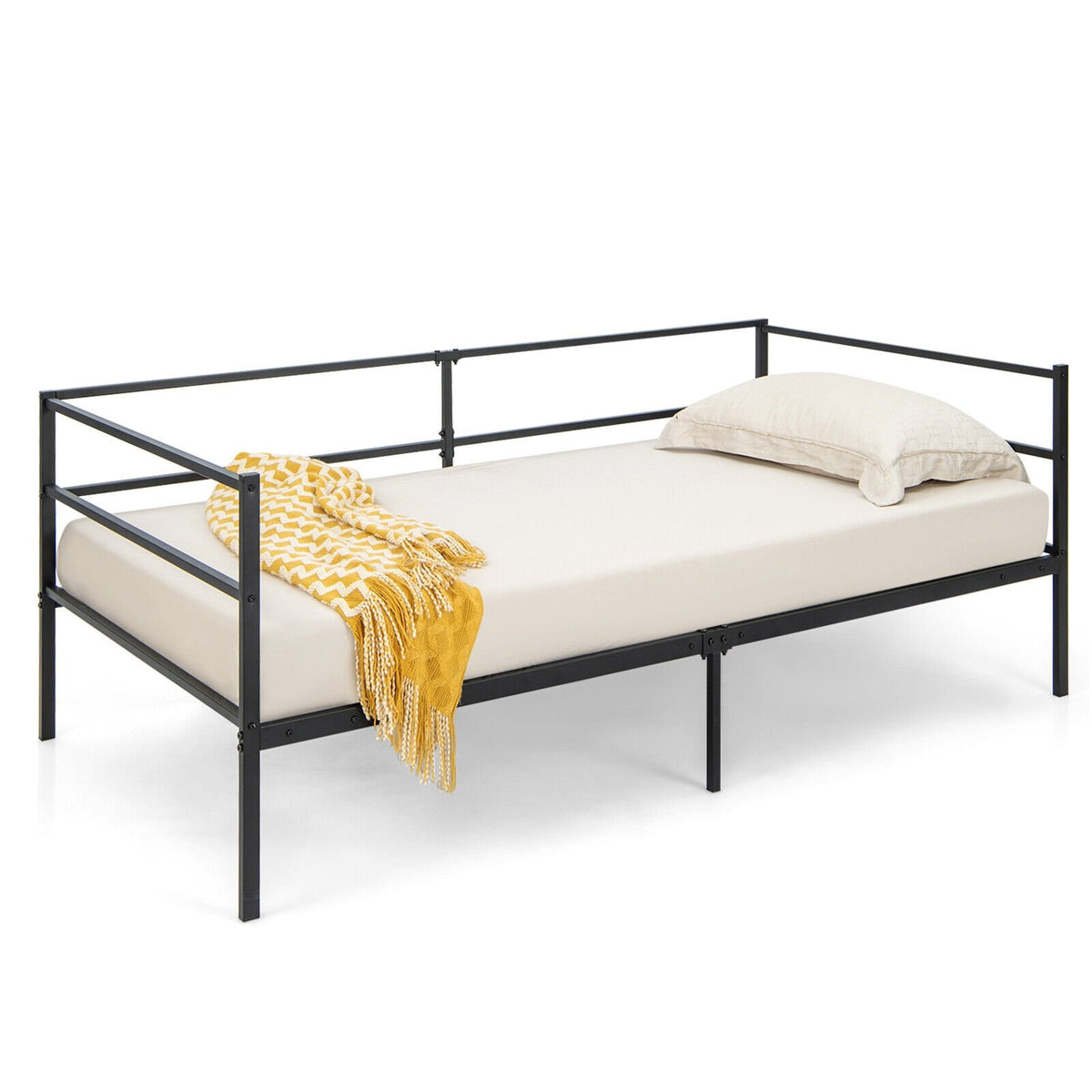 Twin Size Metal Daybed Frame for Living Room Bedroom view 8