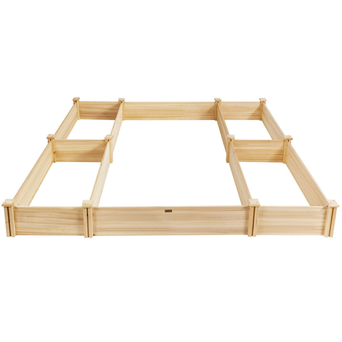 U-Shaped Wooden Garden Raised Bed for Backyard and Patio-Natural view 6