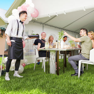 16'x32' Heavy Duty Large Party Tent & Carport with Removable Sidewalls, Portable Garage Canopy Tent, White – view 6