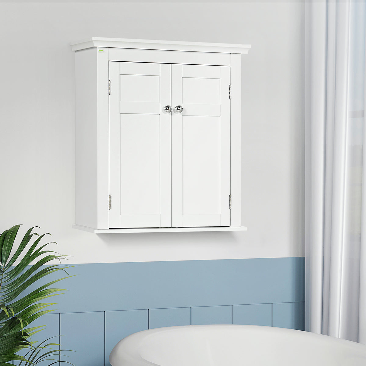 Bathroom Cabinet, Medicine Cabinet, Over Toilet Storage Cabinet with Adjustable Shelves for Entryway, White