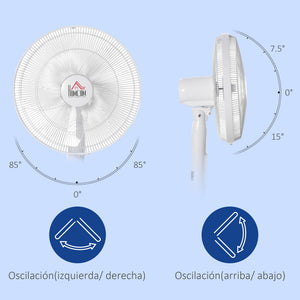 Standing Floor Fan with Remote Control, Stand Up Cooling Fan, Tall Pedestal Electric Fan for Home Bedroom – view 5