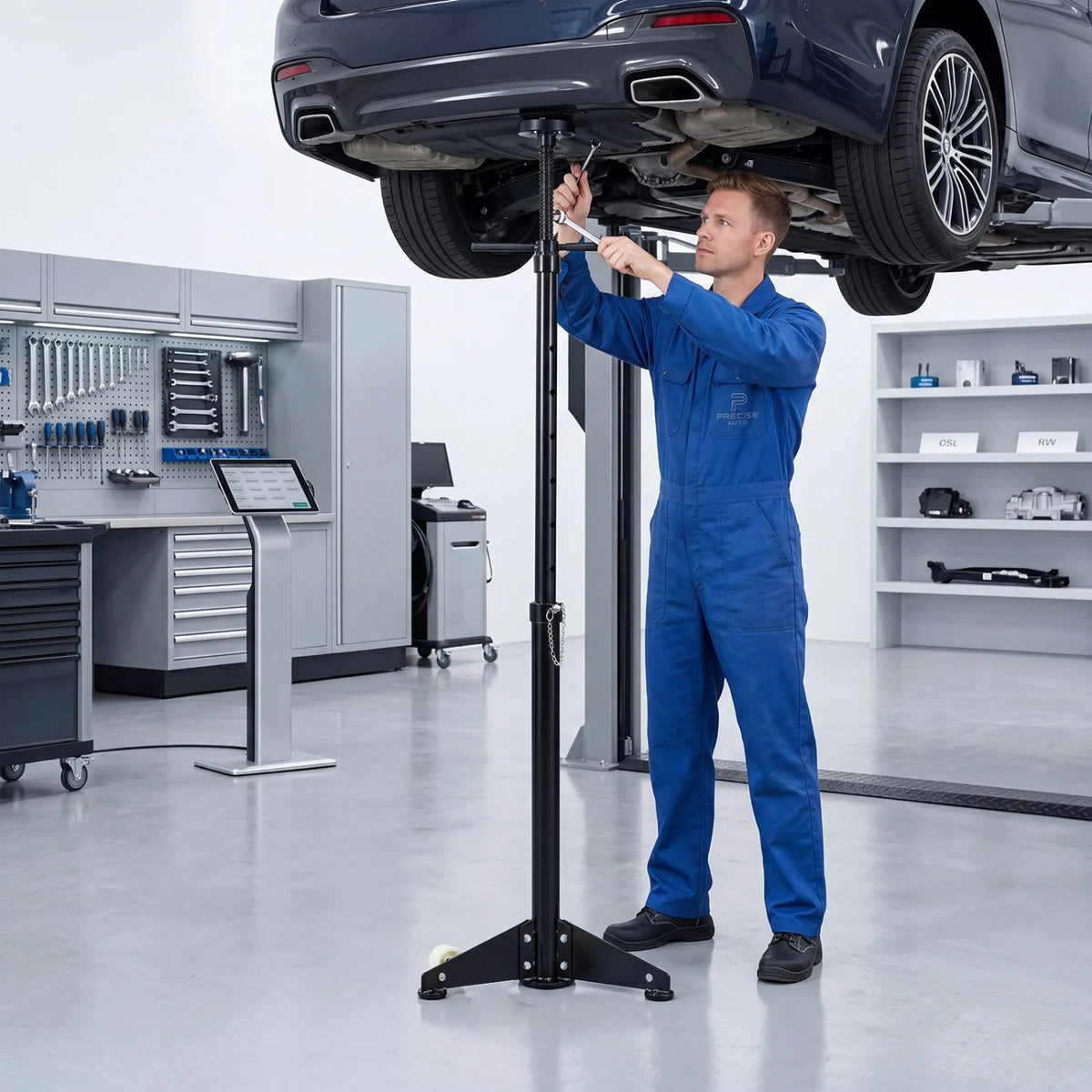 Underhoist Support Stand for Vehicle Components Support-Black view 3