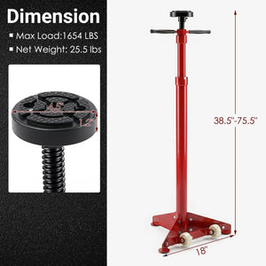 Underhoist Support Stand for Vehicle Components Support-Red view 4