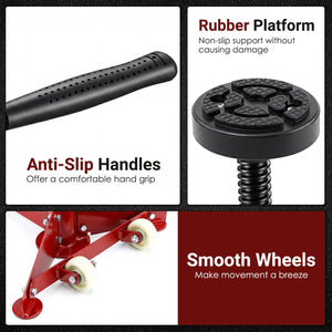 Underhoist Support Stand for Vehicle Components Support-Red view 7