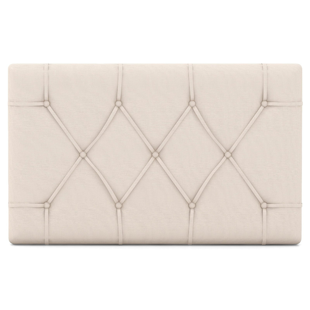 Upholstered Headboard for Twin Size Bed with Fabric Upholstery-Beige view 4