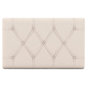 Upholstered Headboard for Twin Size Bed with Fabric Upholstery-Beige view 4