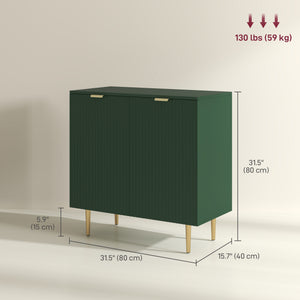Modern Kitchen Storage Cabinet, Sideboard Buffet Cabinet with Adjustable Shelves and Metal Legs for – view 9