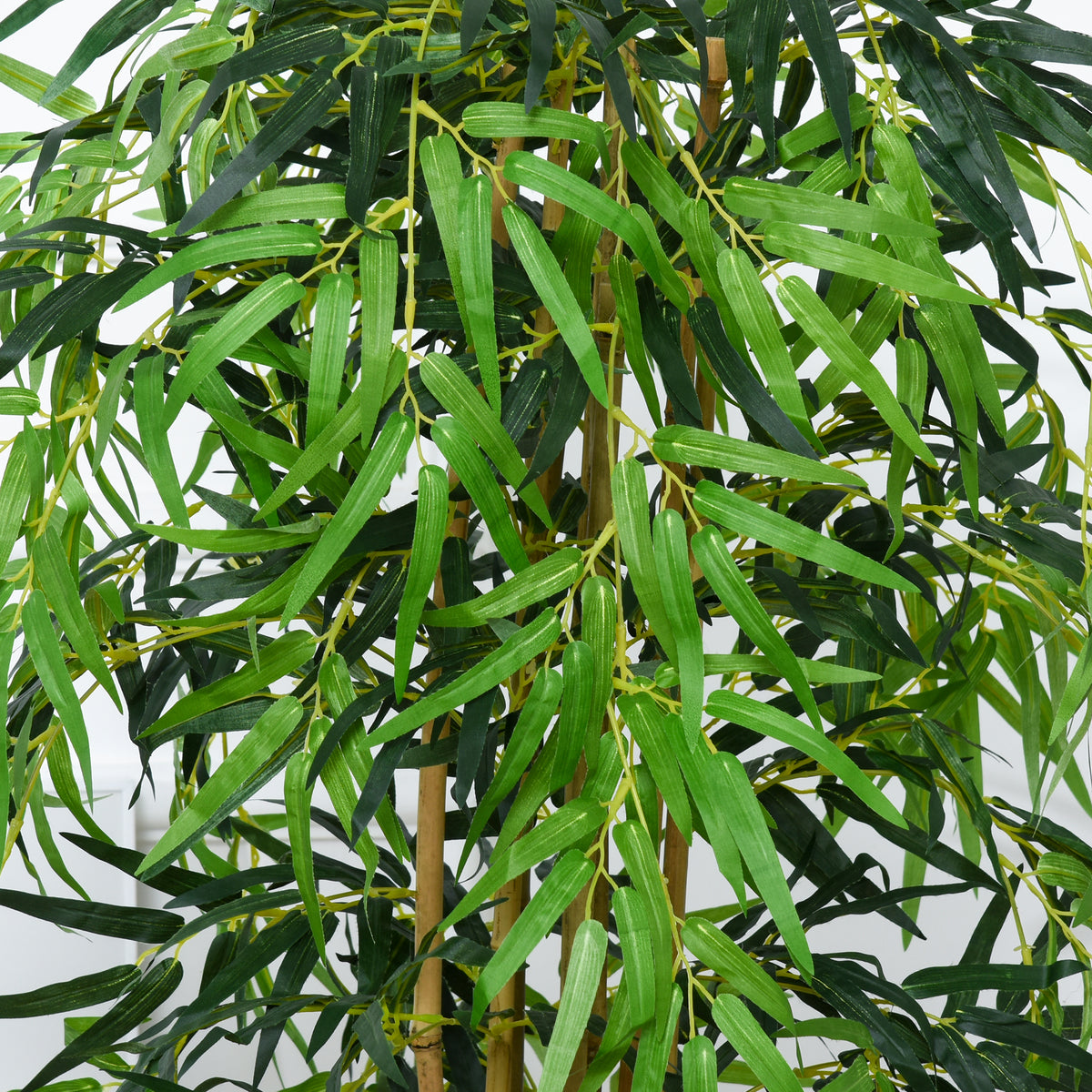 Set of 2 5FT Artificial Tree Bamboo Tree Fake Plants in Pot for Home Office Living Room Decor, Green