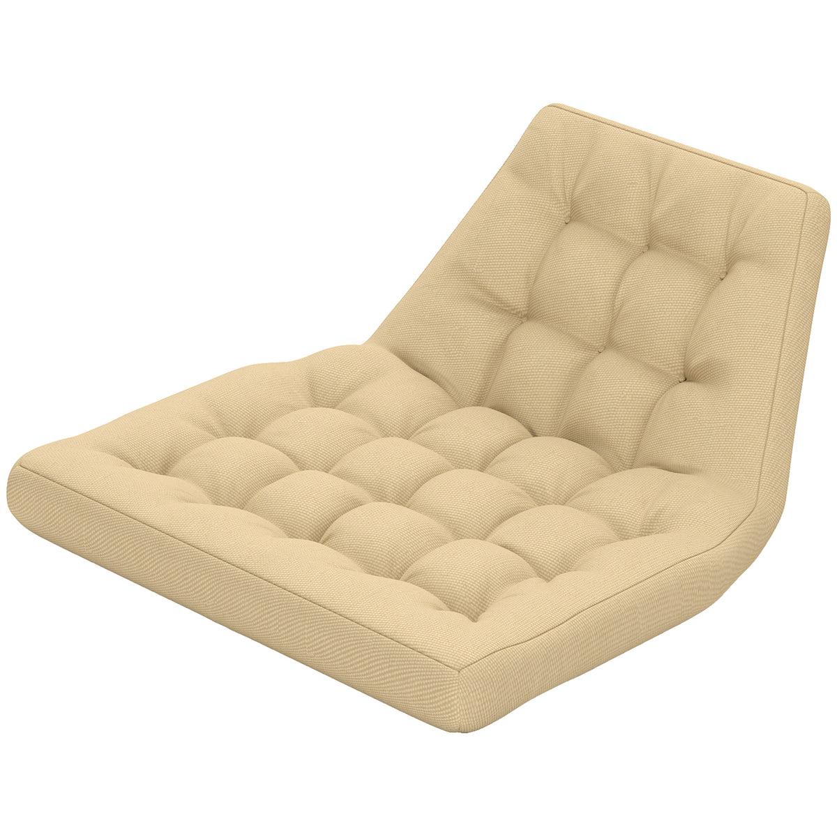 Outdoor Swing Cushion, Tufted Patio Cushion Replacement for Garden Chair Egg Chair,  Indoor Outdoor Seat Cushion, Beige