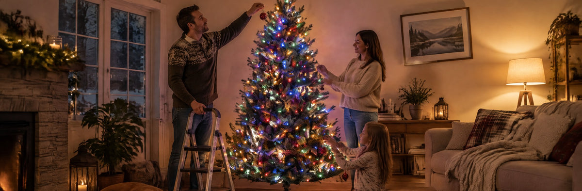 Pre-Lit Christmas Trees category banner