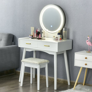 Vanity Dressing Table Set with 3 Lighting Modes view 3