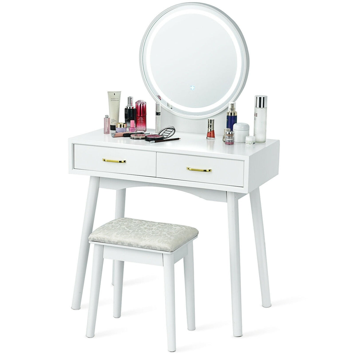 Vanity Dressing Table Set with 3 Lighting Modes view 5