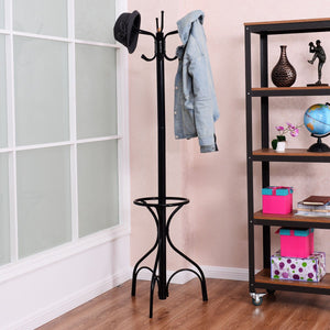 Vintage Metal Coat Hat Tree Stand Clothes Hanger view 2