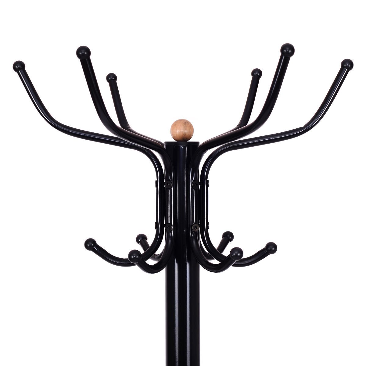 Vintage Metal Coat Hat Tree Stand Clothes Hanger view 6