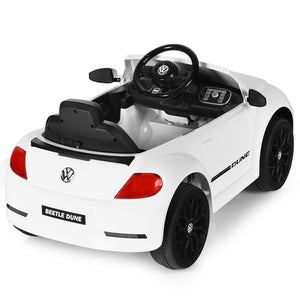 Volkswagen Beetle Kids Electric Ride On Car with Remote Control-White view 7