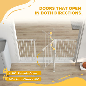 30 Inch Tall Pet Gate with Door Dog Gate and Barrier Indoor for Stairs Includes 7", 8", 12" Extensions Kit – view 8