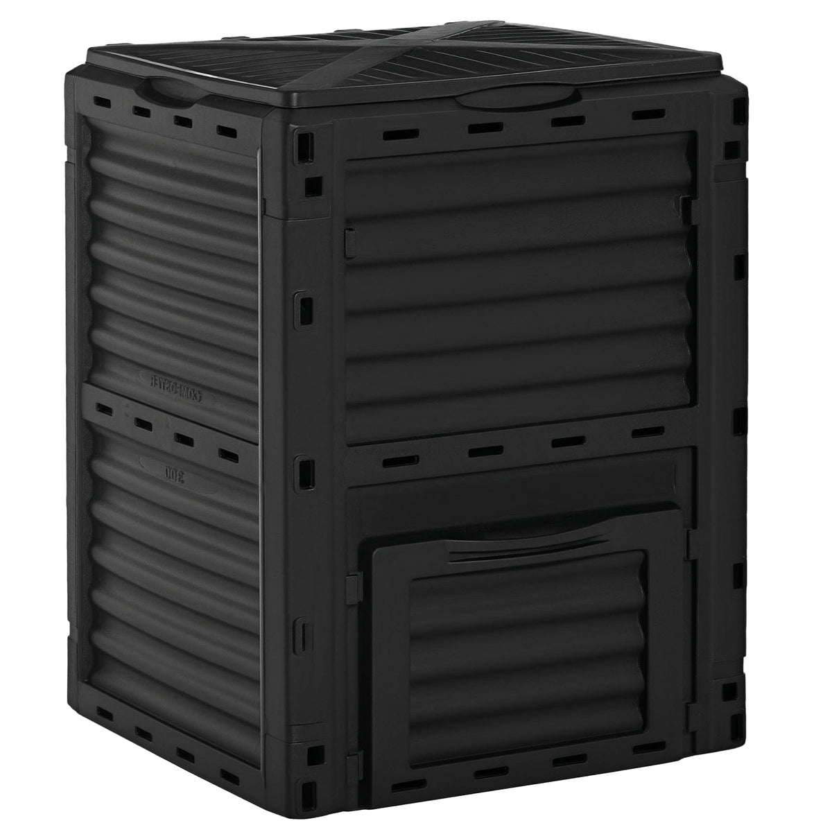 Garden Compost Bin Large Outdoor Compost Container 80 Gallon Fast Creation of Fertile Soil Aerating Compost