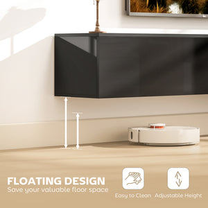 Floating TV Stand for TVs up to 75 Inch, 70.9" TV Cabinet, Entertainment Center with 2 Flip Doors – view 3