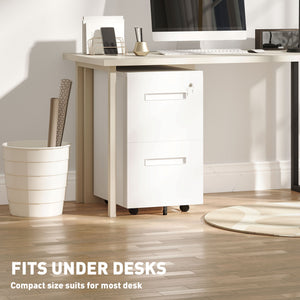 File Cabinet, Vertical Filing Cabinet with Adjustable Partition for A4 Letter Size, Lockable for Office – view 13