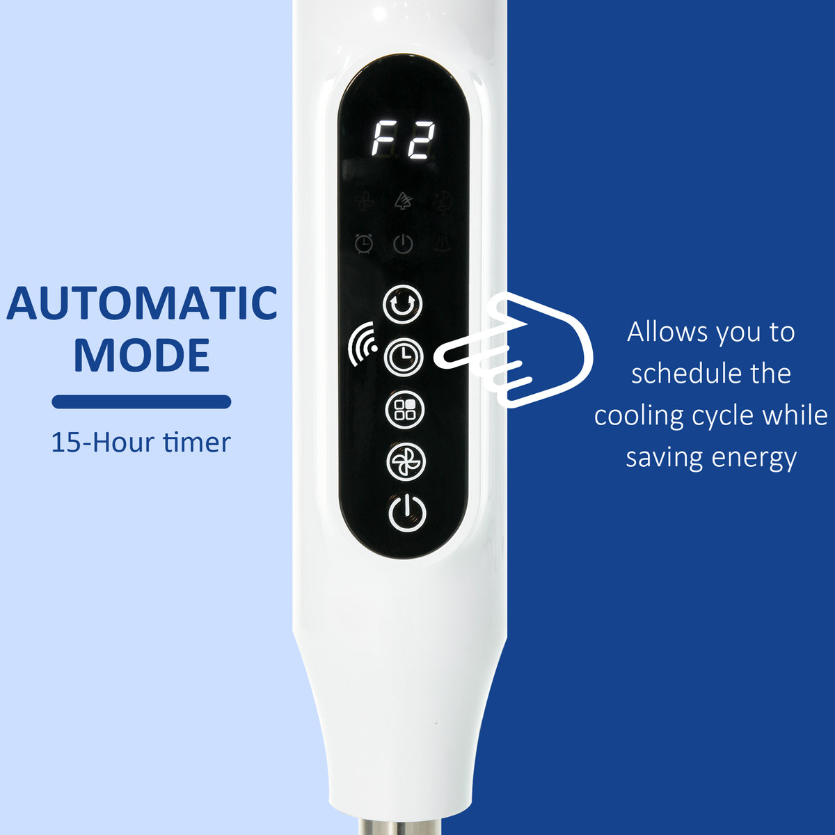 Standing Floor Fan with Remote Control, Stand Up Cooling Fan, Tall Pedestal Electric Fan for Home Bedroom – view 6