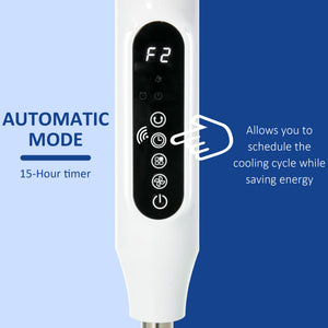 Standing Floor Fan with Remote Control, Stand Up Cooling Fan, Tall Pedestal Electric Fan for Home Bedroom – view 6