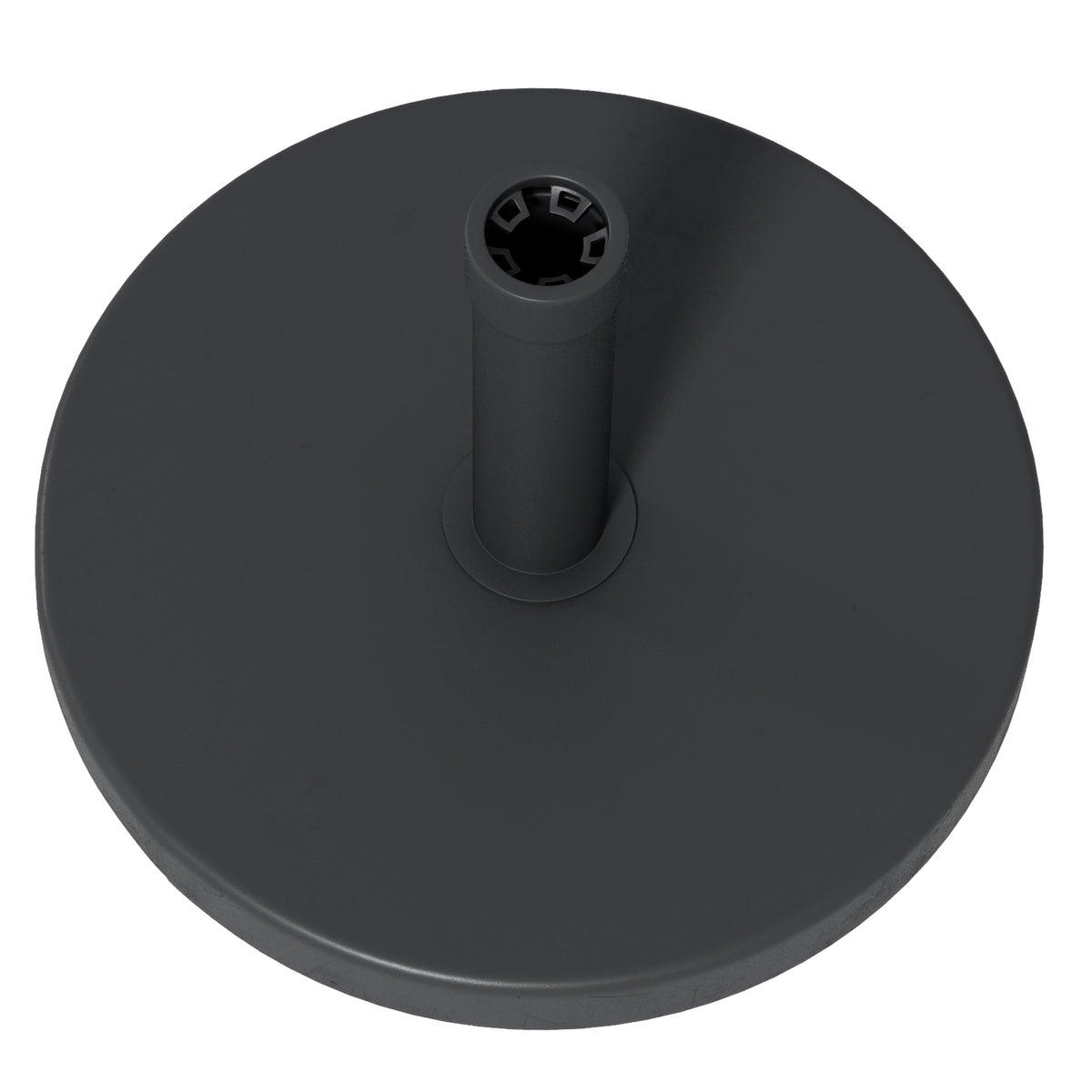 33 lbs Concrete Parasol Base, Heavy Duty Patio Umbrella Stand, 18.3" Round Garden Parasol Holder, Black