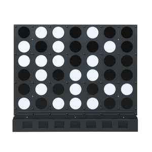 Wall-mounted Jumbo 4-in-a-Row Game with Acrylic Discs-Black